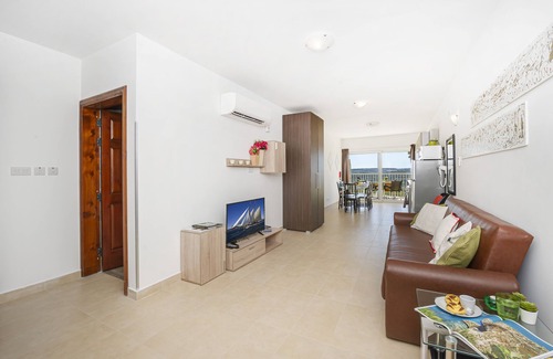 Mellieha Apartment | Apartment with spacious terrace with panoramic views.