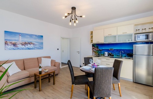 Brasina Apartment | Apartments Knego - Comfort One Bedroom Apartment with Balcony and Sea View