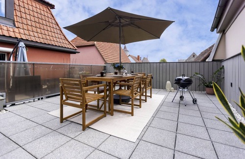 Ochsenfurt Apartment | Apartments on the Main with roof terrace & bicycle garage