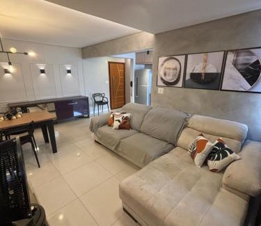 Sao Vicente Apartment | Apto aconchegante vista mar , tv, wifi e ar - Praia São Vicente