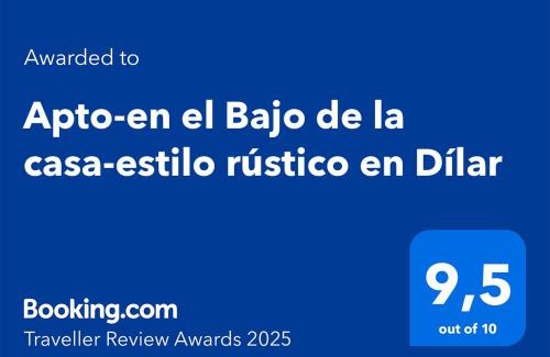 Dilar Apartment | Apto-en el Bajo de la casa-estilo rústico en Dílar