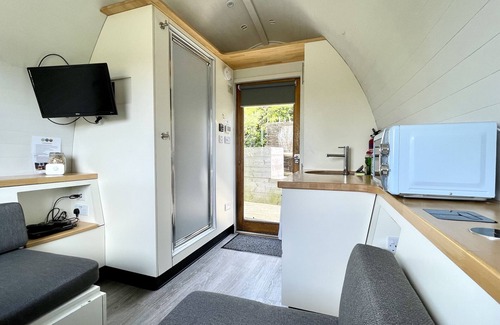 Brightlingsea Cabin | Armadilla 1 at Lee Wick Farm - cozy glamping for 2 adults with optional hot tub