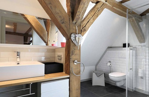 Bleckede Apartment | At Lüneburg-small apartment cozy under the roof - guesthouse Alte Schmiede in Bleckede