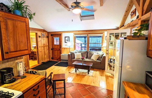 Warren Ski Chalet | Authentic Log Home in Warren. Ski town. Mountain biking. Short walk to lake.