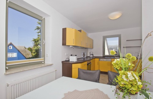 Gross Zicker Apartment | Balcony with sea view, quiet location - Ferienhaus Distelfink FeWo 01