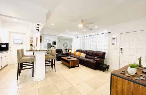 Dolphin Isles House | Bamboo House, Heated pool, Steps from the beach.
