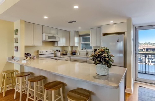 Fernandina Beach Condo | Beach Condo Private Patio with a Great View of the Atlantic Ocean by RedAwning