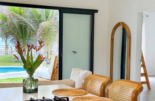 Playa El Pimental Villa | Beach Front Villa with 3B, WiFi, AC in delightful Playa El Pimental, El Salvador