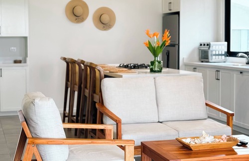 Playa El Pimental Villa | Beach Front Villa with 3B, WiFi, AC in delightful Playa El Pimental, El Salvador