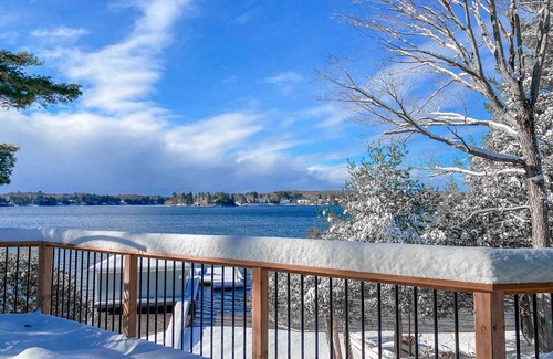 Port Carling House | Beach Waterfront Home, Large Decks, sunset views, chefs kitchen, family friendly