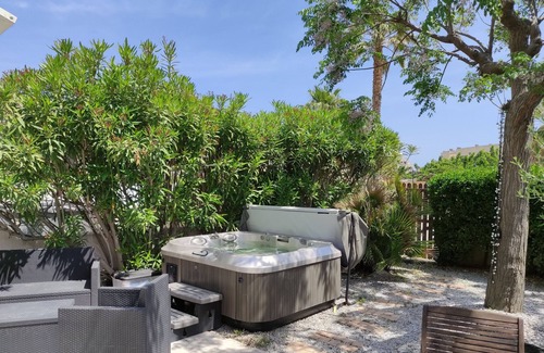 Naturist Village Apartment | Beachfront Apartment: Terrace, Garden, Jacuzzi, Garage, Sleeps 4