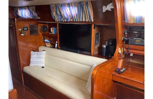 Southwind Boat Rental | Beautiful 50 ft Sailboat at Dock - Amazing Views