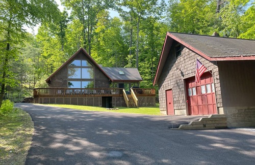 North Lake George House | Beautiful ADK Home with Large Deck and Stunning Lake Views