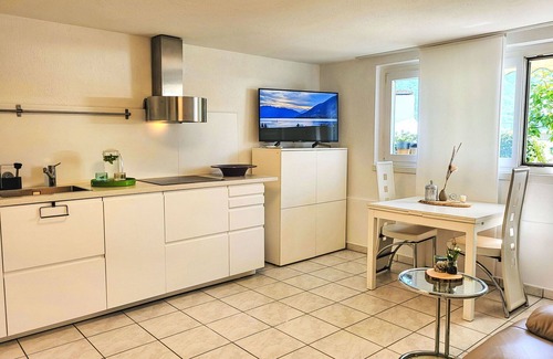 Gordola Apartment | Beautiful apartment for 2 people with WIFI, A/C, TV, patio, pets allowed and panoramic view