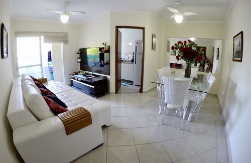 Praia Grande Apartment | Beautiful apartment in Praia Grande-Ubatuba with sea view and gourmet balcony