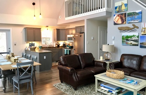 Salsbury Cove Ski Chalet | Beautiful In The Woods Bar Harbor Chalet sleeps 8