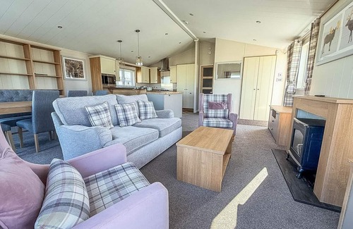 Hunstanton Cabin | Beautiful lodge with decking in Hunstanton at Manor Park ref 23195K