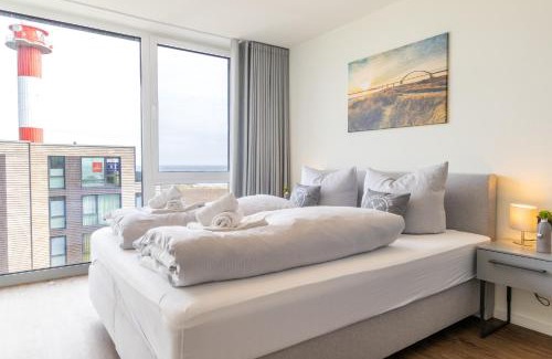 Marienleuchte Apartment | BeltBlick 24 – Moderne Ferienwohnung mit Dachterrasse und Meerblick!