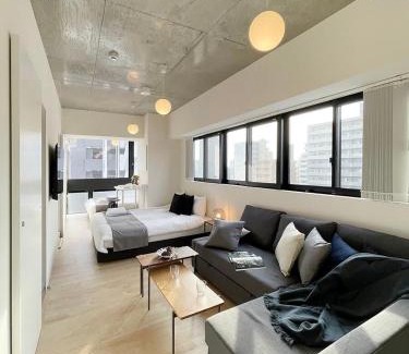 Hiroshima City Centre Apartment | bHOTEL Nekoyard - Studio with Security, Near Peace Park & Downtown
