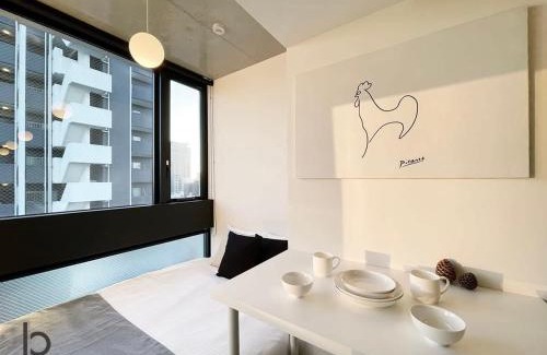 Hiroshima City Centre Apartment | bHOTEL Nekoyard - Studio with Security, Near Peace Park & Downtown