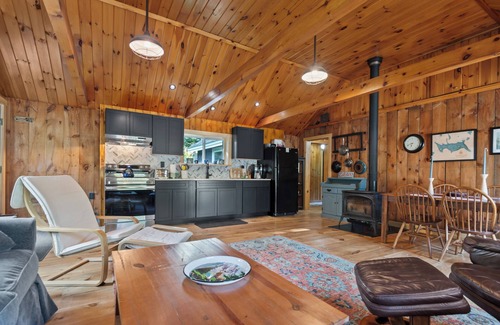 Rangeley House | Birchwoods | Comfortable living in a private, natural setting | dog friendly