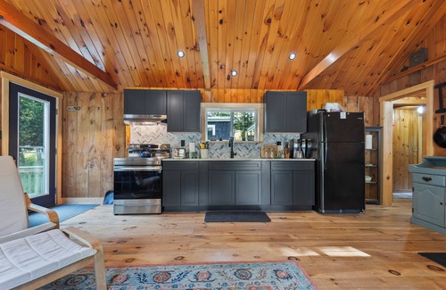 Rangeley House | Birchwoods | Comfortable living in a private, natural setting | dog friendly