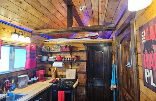 Thorpe Westwood House | Black Bear Bungalow:Cozy tiny home in enchanting wooded Spokane with AC