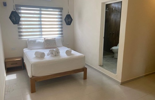 Downtown Holbox Hotel | Black flamingo