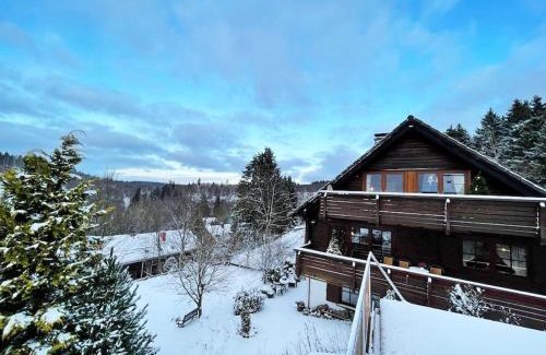 Altenau Apartment | Blockhausflair mit Kamin, Balkon und Bergpanorama