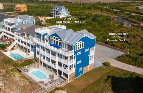 Ocean Sound Village House | Blue Haven | Oceanfront| Pool | Hot Tub | North Topsail Beach | Luxury Vacation Rental