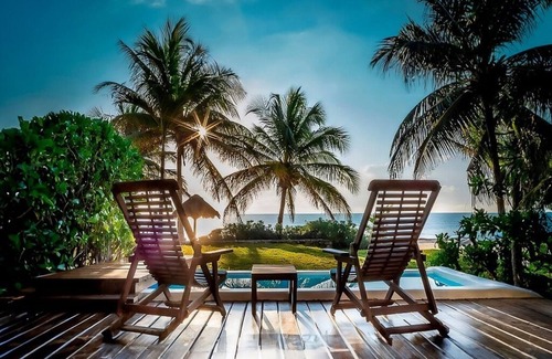 Luis Donaldo Colosio Apartment | Boho Chic Beachfront Room w/Minibar & Modern Amenities ALL-INCLUSIVE