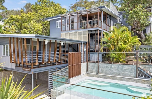 Point Lookout House | Bombora 4 Bedroom by Discover Stradbroke | Resort Style | Private Pool | Family beach house