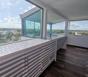 Puerto Morelos Apartment | Bonita habitación con pequeña piscina a aire libre