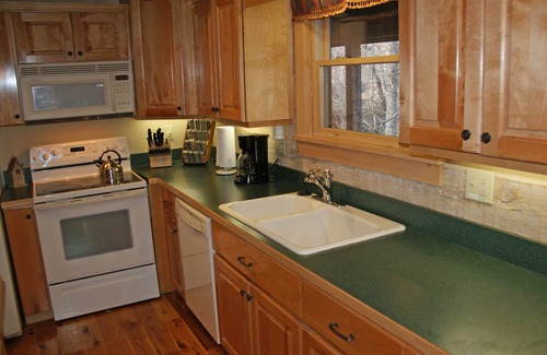 Seven Devils Cabin | Book your summer getaway. Pond view, firepit, 2 decks.