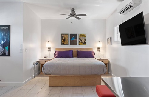 Folly Beach Hotel | Boutique Hotel Folly Room 5: King Deluxe Studio - cozy porch views of the Folly River ADA