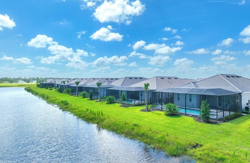 Punta Gorda House | Brand New! 3-bed 2 Bath Golf house POOL & SPA in Webbs Reserve in Babcock Ranch