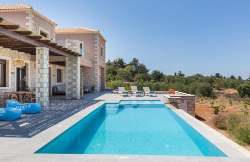 Geropotamos Villa | Brand New Villa Mia Casa with Private Pool, Ping-Pong & BBQ