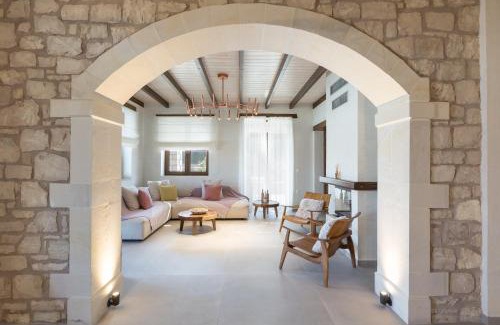 Geropotamos Villa | Brand New Villa Mia Casa with Private Pool, Ping-Pong & BBQ