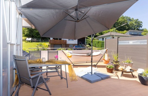 Trupbach Apartment | Bright apartment (115sqm) with balcony and sun terrace