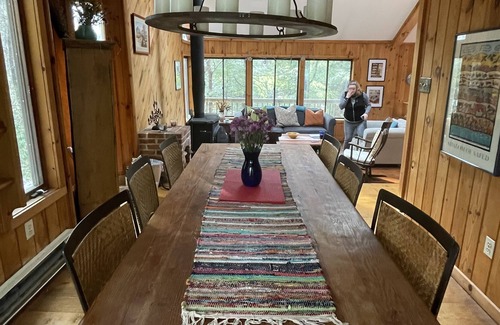 Sandisfield House | Brookside Hideaway: Charming, cozy, 4 Bedroom home in wooded vacation community