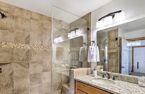 Mountain Air Condo | Burnsville Condo: Furnished Balcony w/ Views!