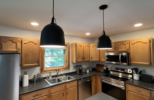 Bridgton Cabin | Cabin between Two Lakes -Private Beach on Moose Pond Minutes to Pleasant Mt Ski