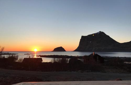 Vestvagøy House | Cabin Panorama Lofoten with Jacuzzi Magic view