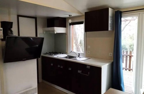 Fabrezan House | Camping Le Pinada * - Mobil Home TULIPE - 2 bedrooms - 28 m2 4 people