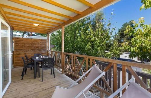 Greoux-les-Bains Ski Chalet | Camping Paradis La Pinède* - Chalet Pagnol 3 rooms 4 people Air-conditioned
