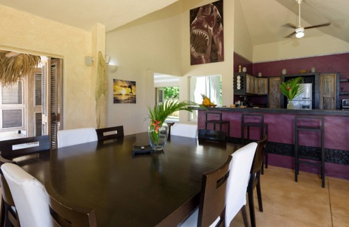 Las Terrenas Villa | Casa Cocoloba offers a splendid view of the sea and 4000 meters of parkland.