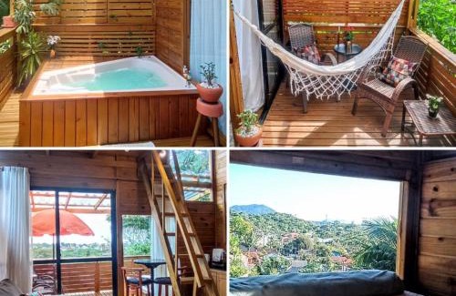 Pedrita House | Casa temporada à 800m da praia Floripa vista pro mar
