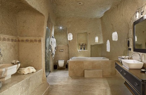 Urgup Hotel | Cave Room Retreat with Stunning Serene Gardens | Outdoor Pool Access