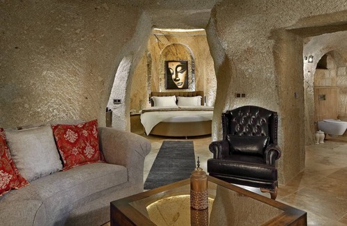 Urgup Hotel | Cave Room Retreat with Stunning Serene Gardens | Outdoor Pool Access