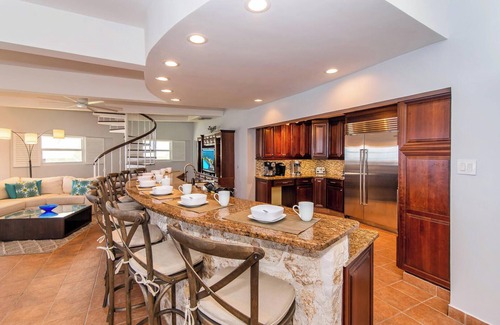 Gun Bay House | Cayman Castle: Gated Family Estate w/Infinity Pool, Private Beach, Free Kayaks
